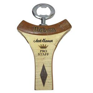Vintage Tennis Racquet Bottle Opener Wilson Jack Kramer Barware Gift